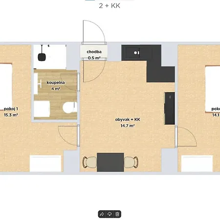 U Tonyho - V Centru 2-kk Apartmán